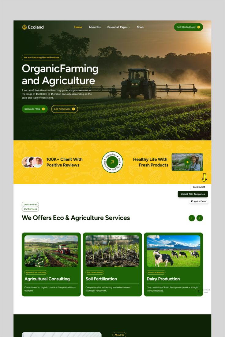 Agriculture Website